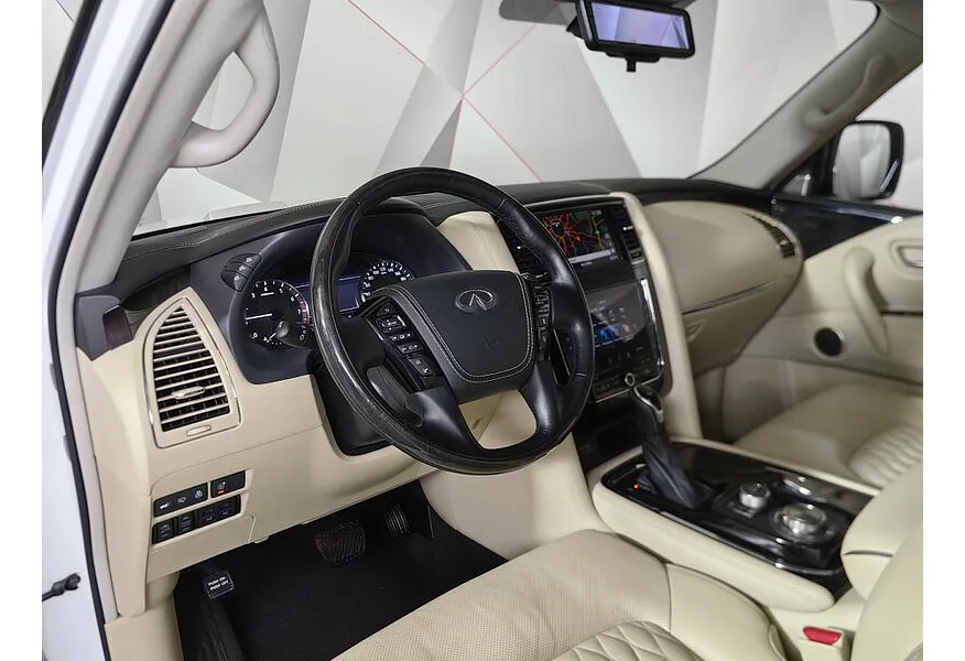 Infiniti QX80 5.6 АТ AWD (405 л.с.) Белый в АВИЛОН. Слайд №19