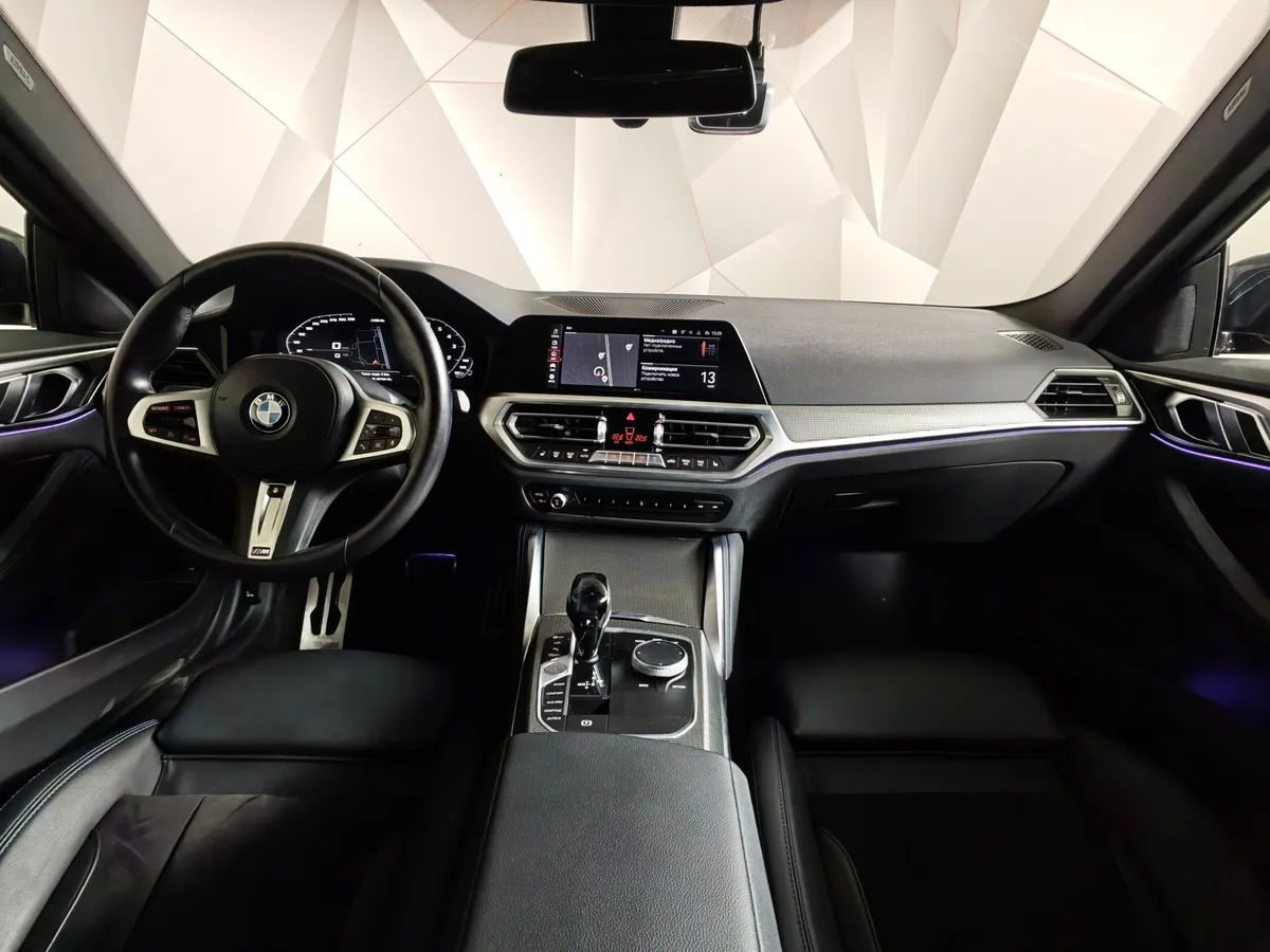 BMW 4 серия 420i AT (184 л.с.) M Sport Pure Черный в АВИЛОН. Слайд №11