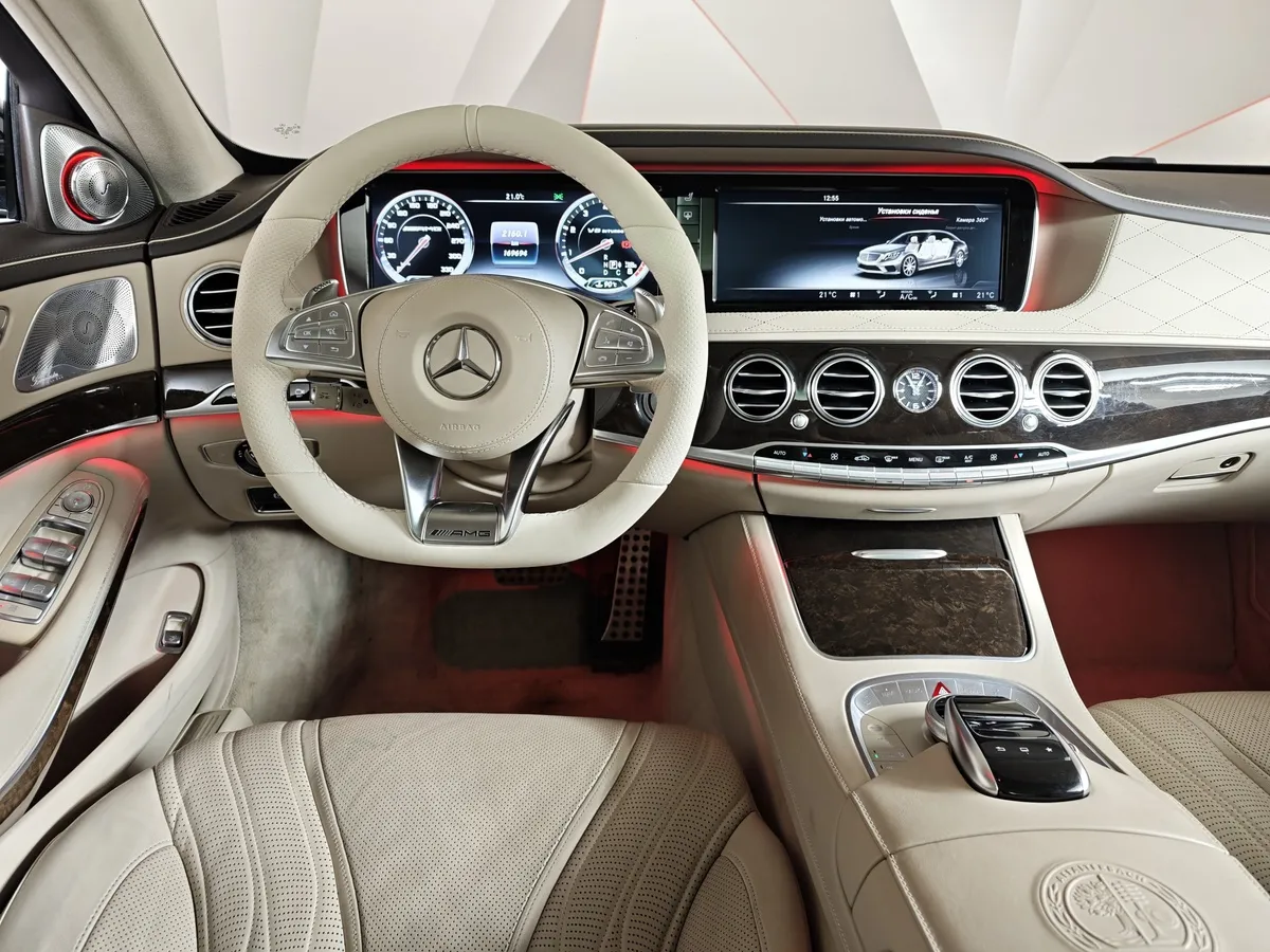 Mercedes-Benz S-Класс S 63 AMG 4Matic Speedshift Plus 7G-Tronic длинная база (585 л.с.) в АВИЛОН. Слайд №20