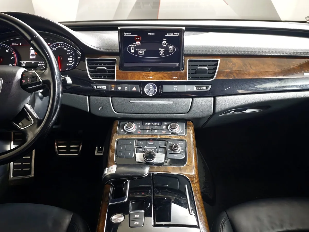 Audi A8 3.0 TFSI L tiptronic quattro (310 л.с.) Черный в АВИЛОН. Слайд №13