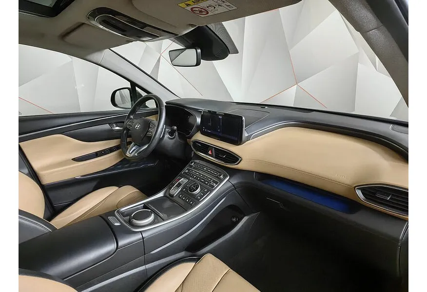 Hyundai Santa Fe 2.2 (200 л.с.) CRDi - 8AT High-Tech + Exclusive Зеленый в АВИЛОН. Слайд №13