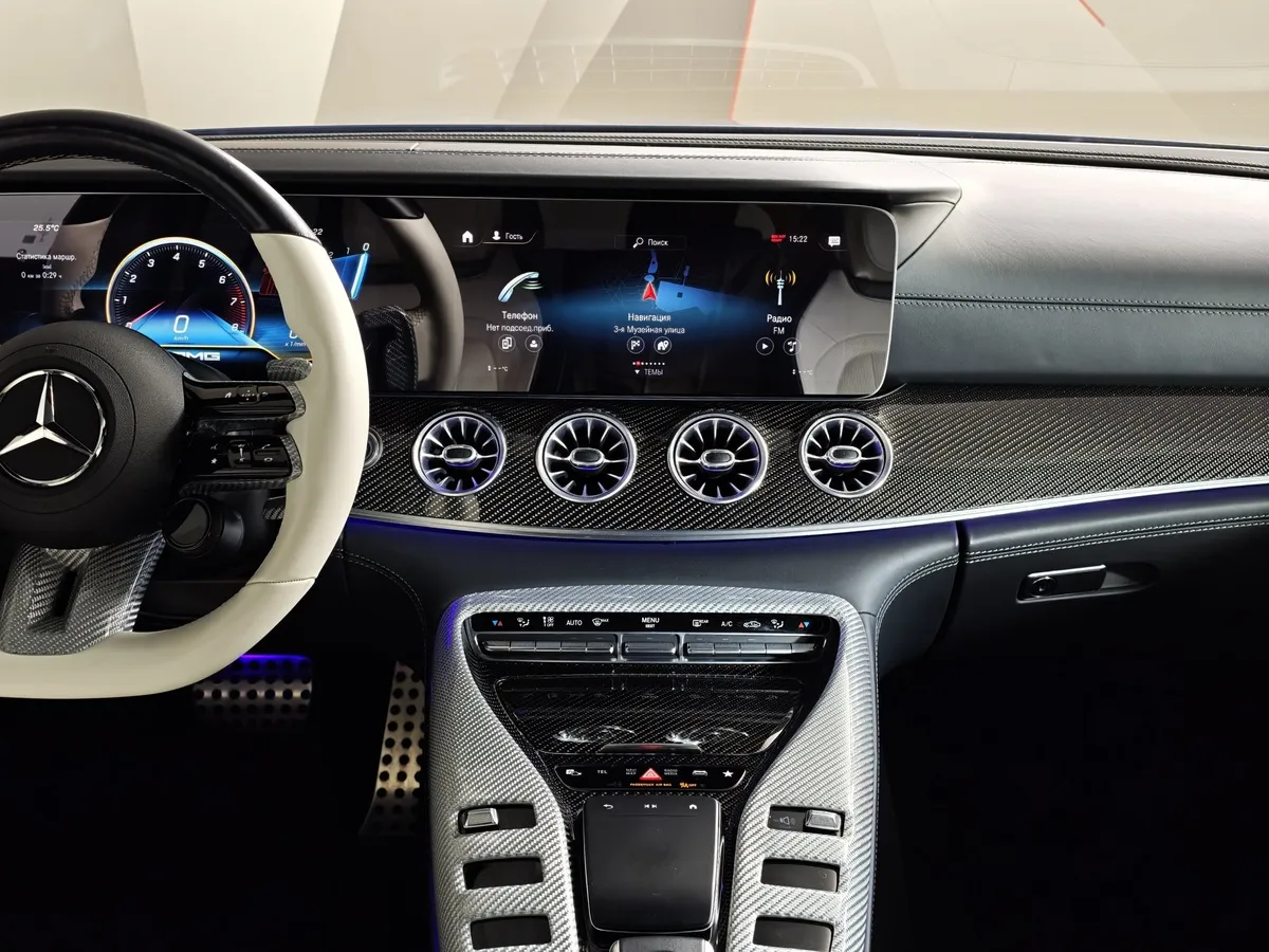 Mercedes-Benz AMG GT 43 4MATIC SPEEDSHIFT TCT 9G (367 л.с.) Синий в АВИЛОН. Слайд №15