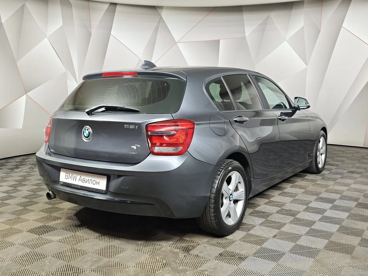 BMW 1 серия 116i AT (136 л.с.) Серый в АВИЛОН. Слайд №2