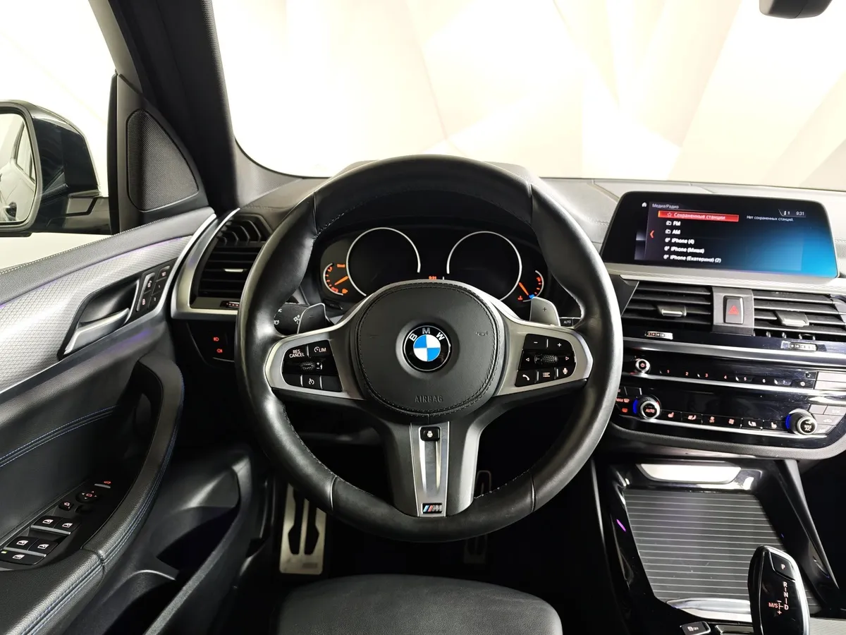 BMW X3 xDrive20d AT (190 л.с.) M Sport Черный в АВИЛОН. Слайд №15