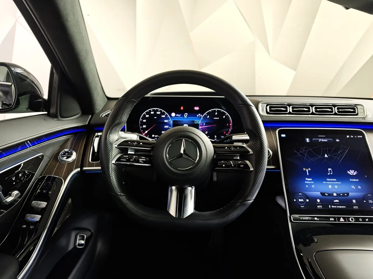 Mercedes-Benz S-Класс S 350 d 9G-Tronic 4Matic (313 л.с.) Черный в АВИЛОН. Слайд №19