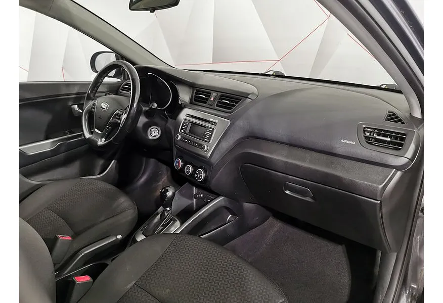 Kia Rio 1.6 AT (123 л.с.) Luxe Серый в АВИЛОН. Слайд №11