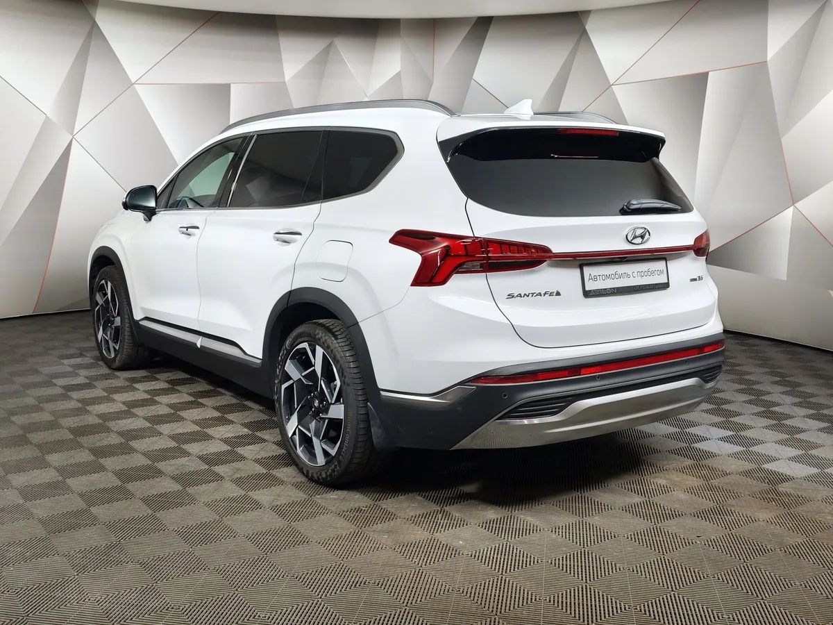 Hyundai Santa Fe 3.5 AWD 8AT (249 л.с.) High-Tech Exclusive Белый в АВИЛОН. Слайд №4