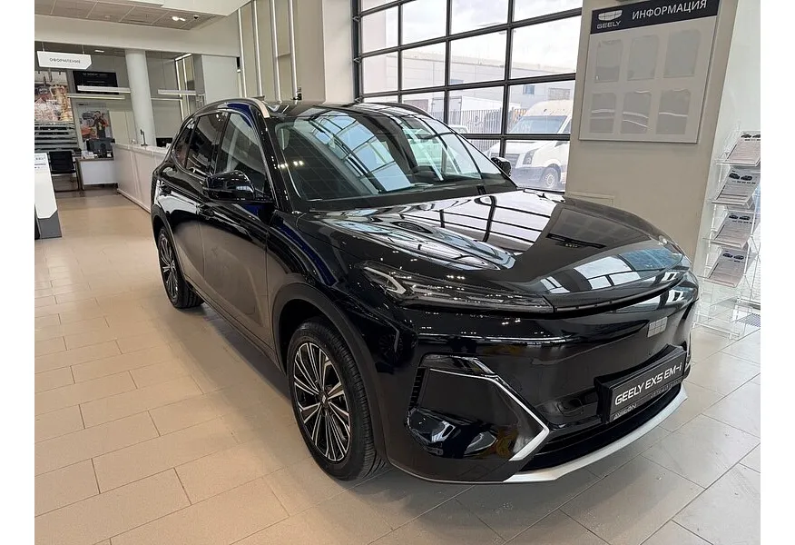 Geely EX5 EM-i 1.5 PHEV DHT FWD (218 л.с.) Max Черный в АВИЛОН. Слайд №2