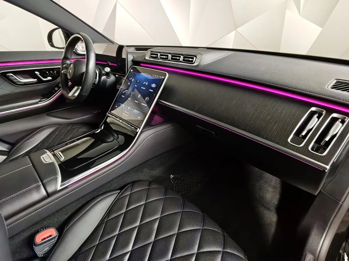 Mercedes-Benz S-Класс S 450 d 9G-TRONIC 4MATIC (330 л.с.) Черный в АВИЛОН. Слайд №13