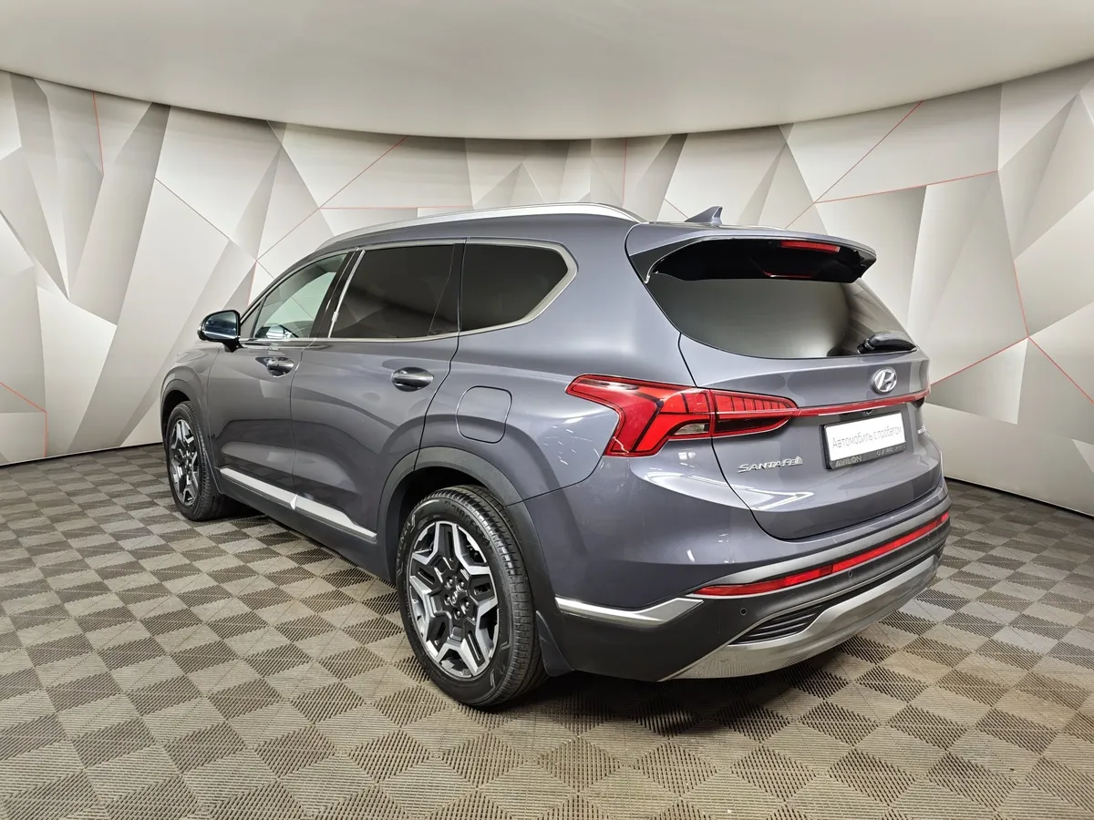 Hyundai Santa Fe 3.5 AWD 8AT (249 л.с.) High-Tech Exclusive (7 мест) Синий в АВИЛОН. Слайд №4