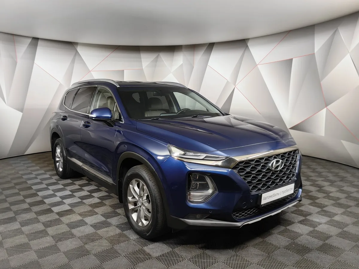 Hyundai Santa Fe 2.4 (188 л.с.) - 6AT Lifestyle Синий в АВИЛОН. Слайд №3