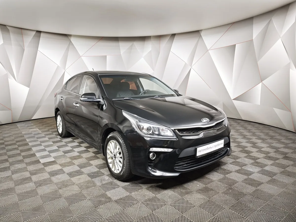 Kia Rio 1.6 AT (123 л.с.) Черный в АВИЛОН. Слайд №3
