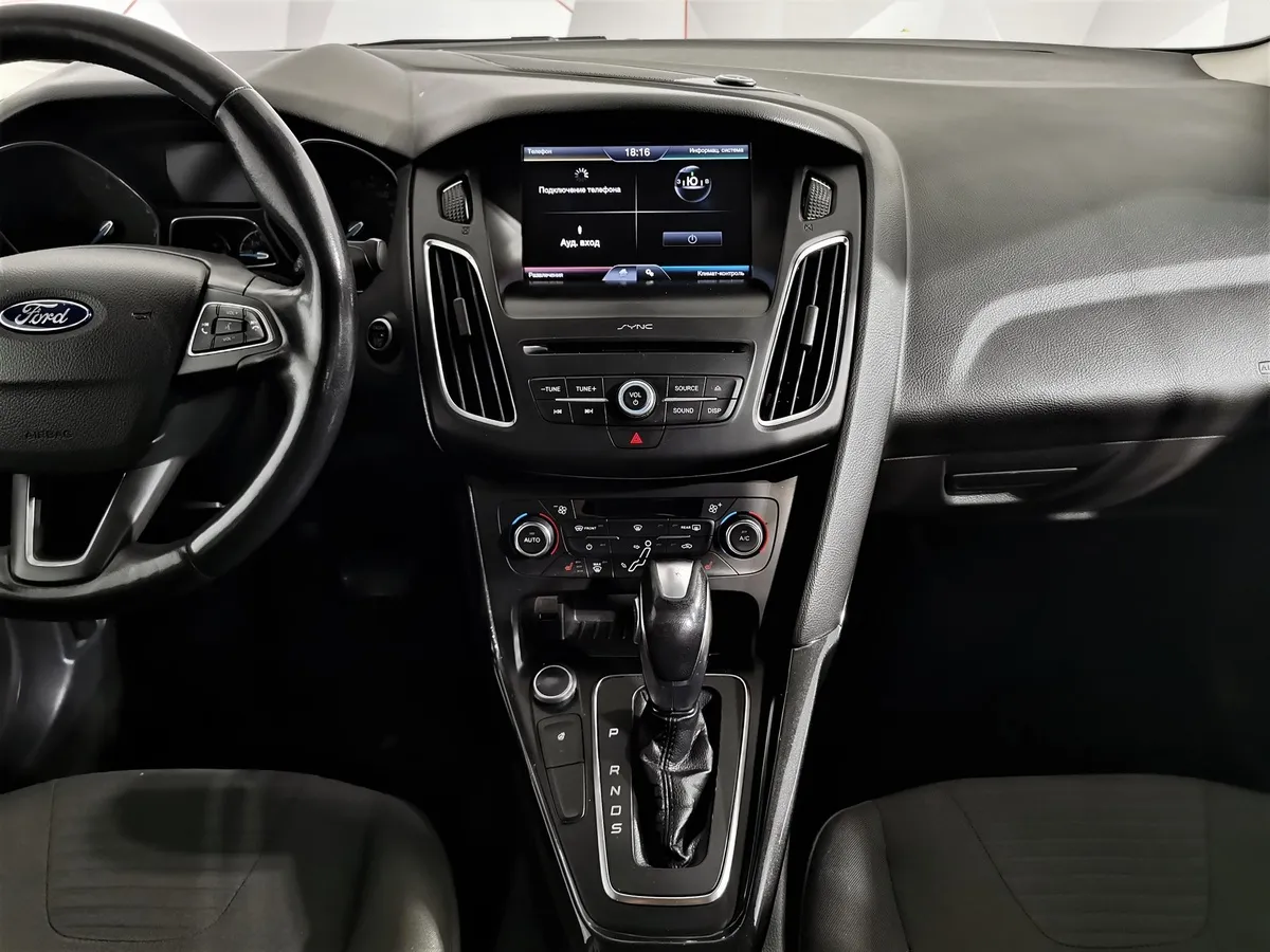 Ford Focus 1.5 EcoBoost AT (150 л.с.) Titanium Черный в АВИЛОН. Слайд №16