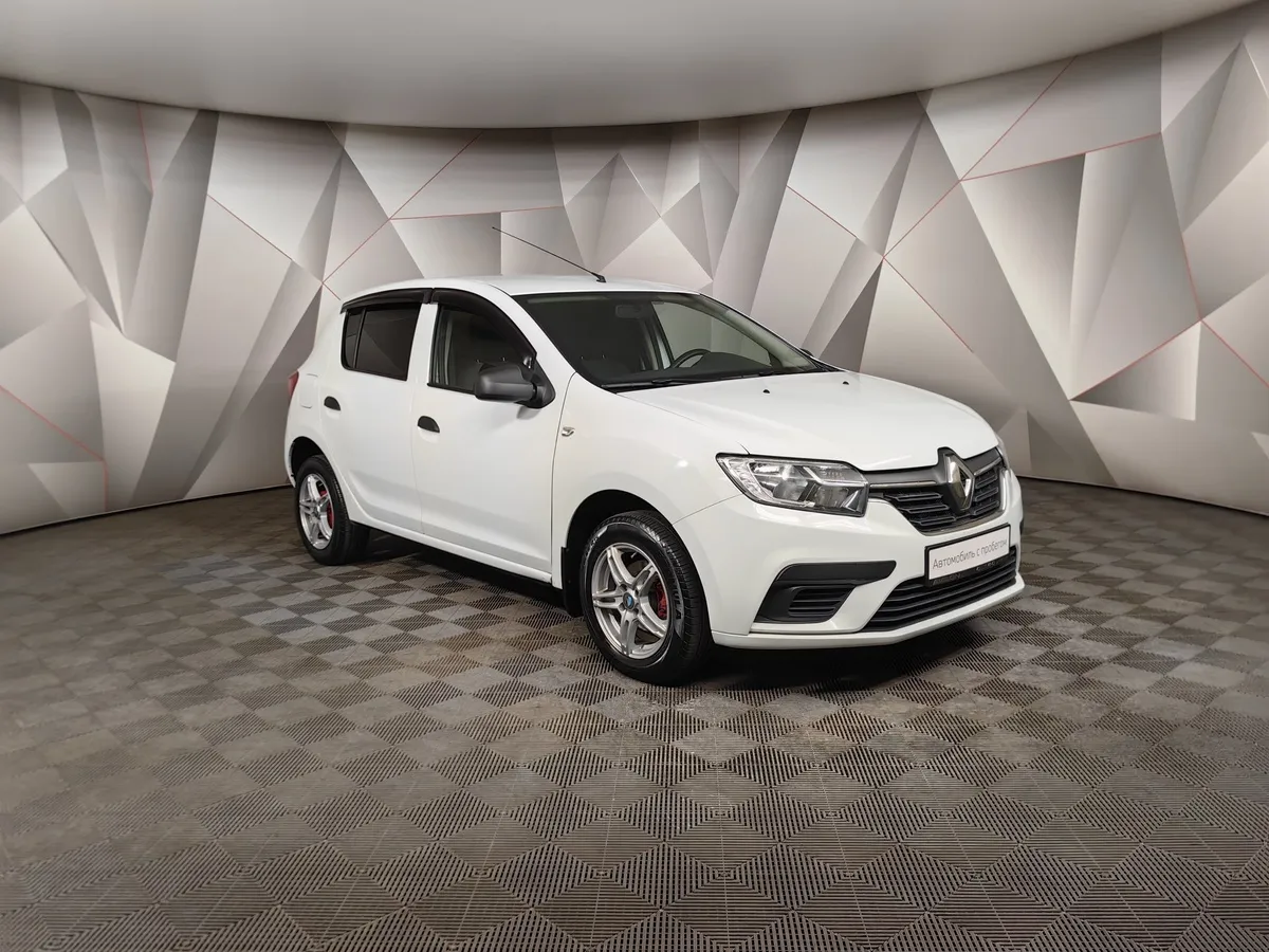 Renault Sandero 1.6 MT (82 л.с.) Confort Белый в АВИЛОН. Слайд №3