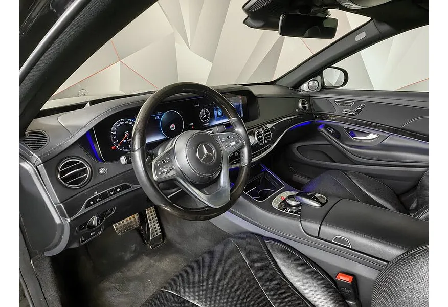 Mercedes-Benz S-Класс S 350 d 9G-Tronic 4Matic длинная база (249 л.с.) Черный в АВИЛОН. Слайд №19