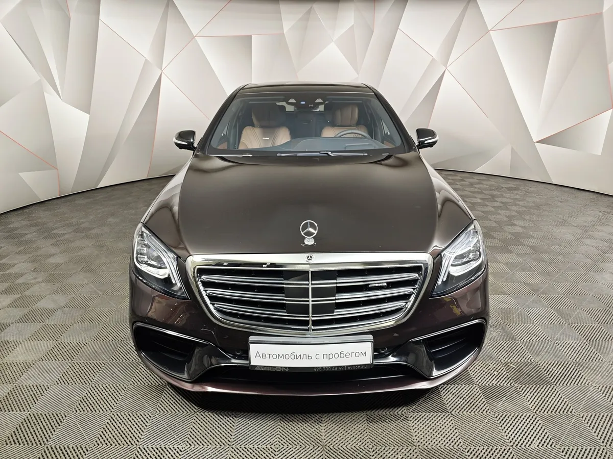 Mercedes-Benz S-Класс S 63 AMG 4Matic Speedshift Plus 7G-Tronic длинная база (585 л.с.) Черный в АВИЛОН. Слайд №7