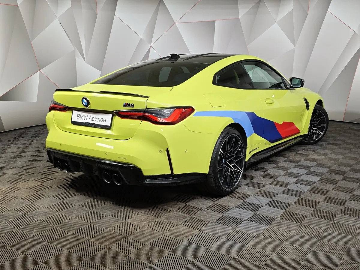 BMW M4 3.0 M Steptronic AT (510 л.с.) Competition Желтый в АВИЛОН. Слайд №2