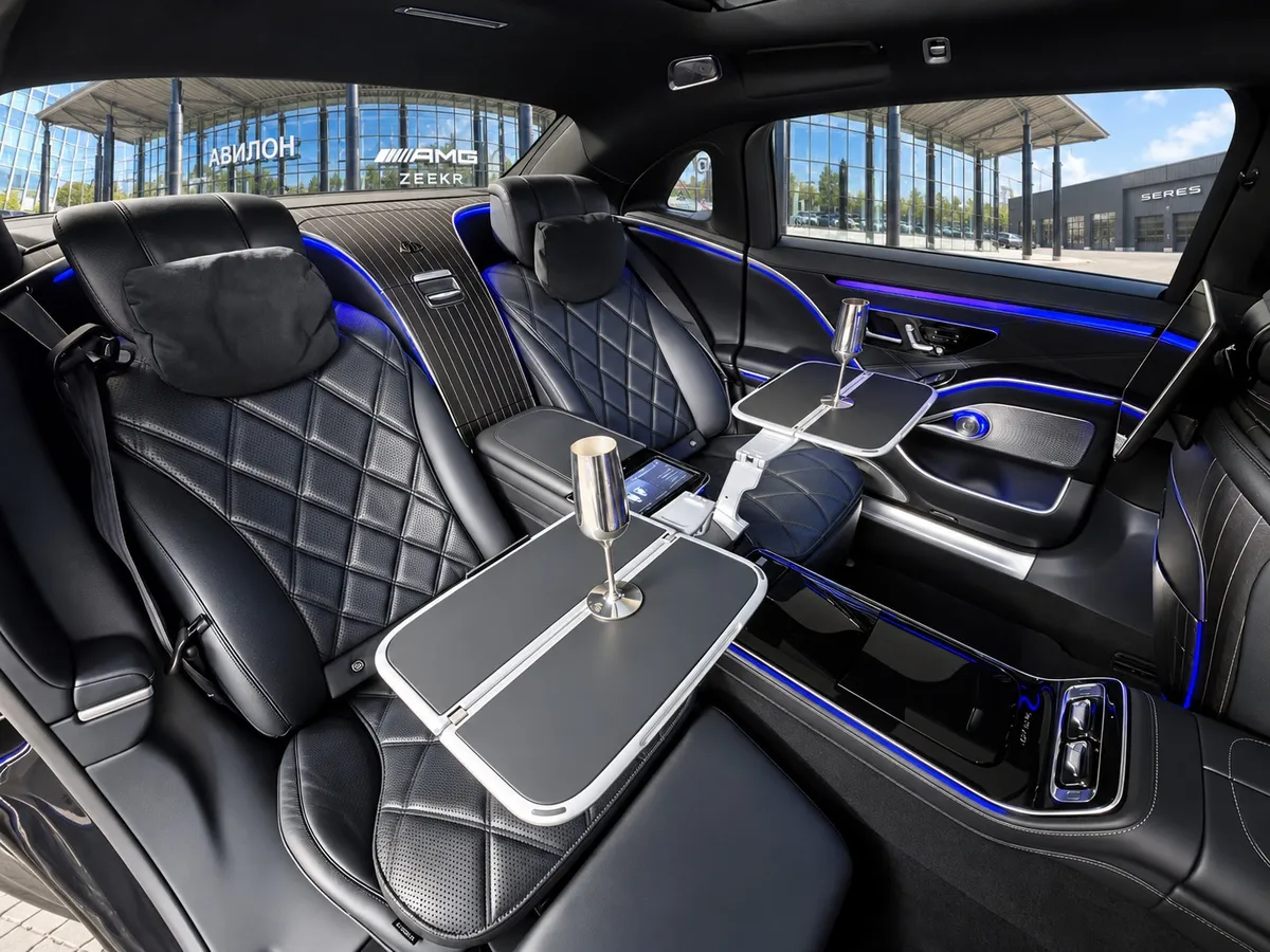 Mercedes-Benz S-Класс Maybach S 580 9G-Tronic 4Matic (503 л.с.) Night Series Черный в АВИЛОН. Слайд №19