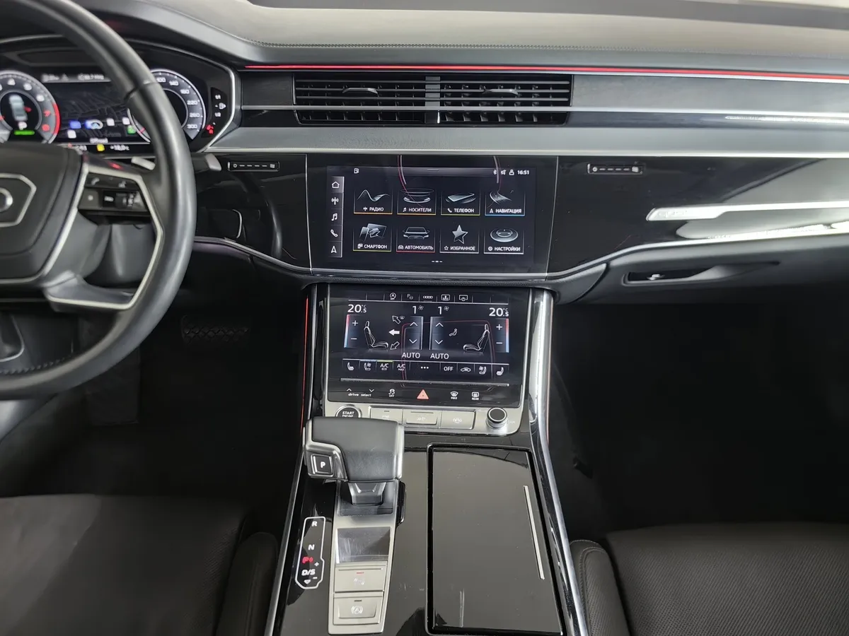 Audi A8 3.0 TFSI L tiptronic quattro (340 л.с.) Черный в АВИЛОН. Слайд №14