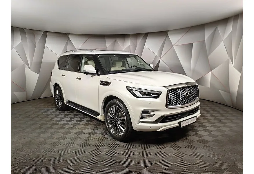 Infiniti QX80 5.6 АТ AWD (405 л.с.) Белый в АВИЛОН. Слайд №3