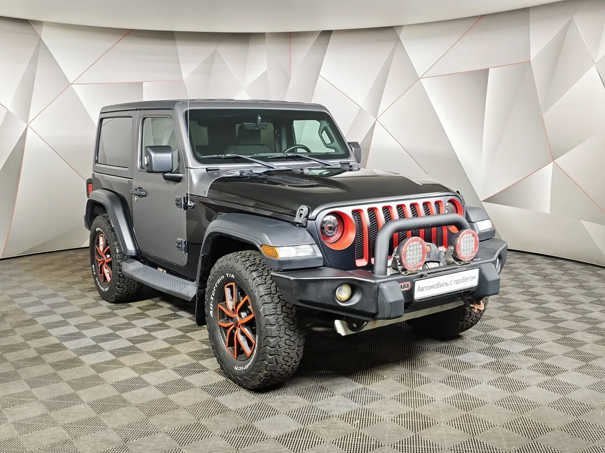 Jeep Wrangler 2.0 AT AWD (272 л.с.) Sport Черный в АВИЛОН. Слайд №3