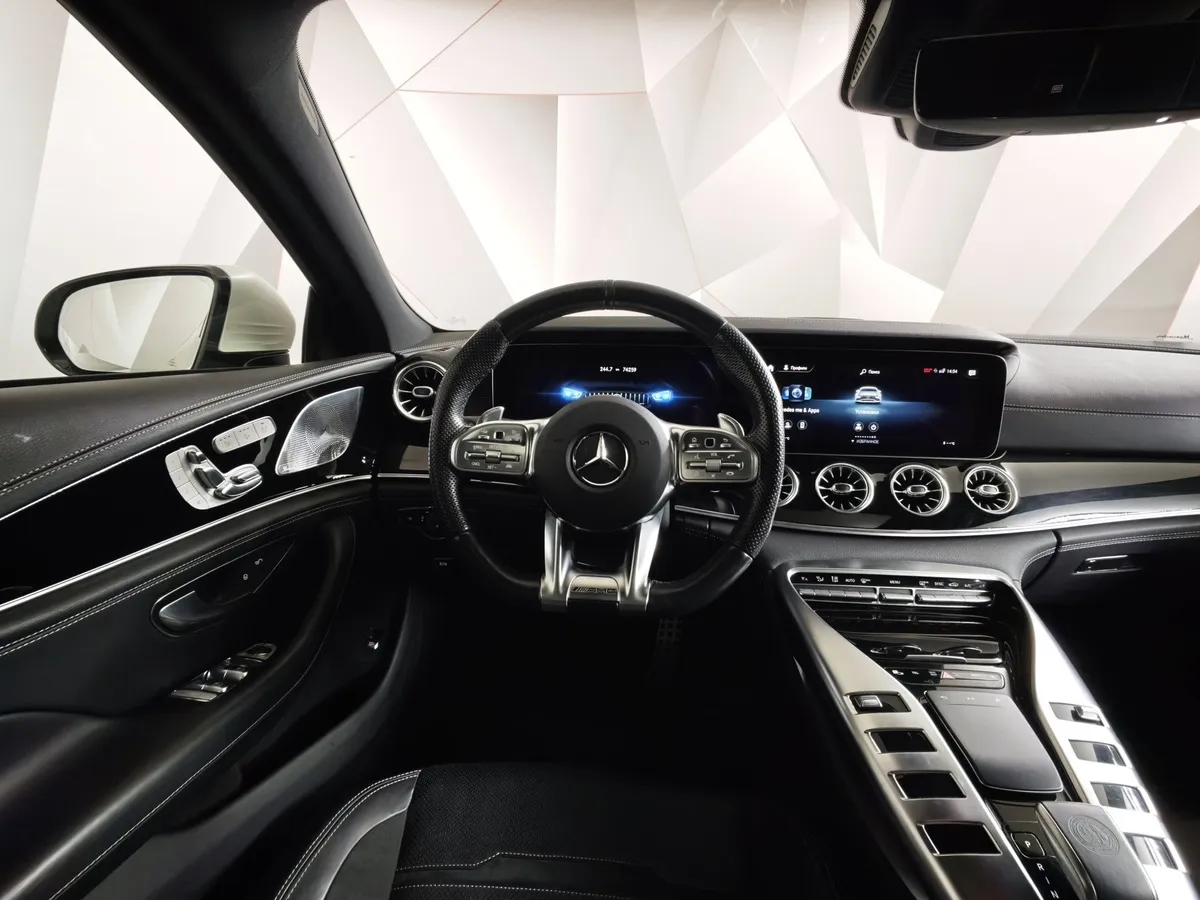 Mercedes-Benz AMG GT 43 4MATIC SPEEDSHIFT TCT 9G (367 л.с.) Особая серия Белый в АВИЛОН. Слайд №20