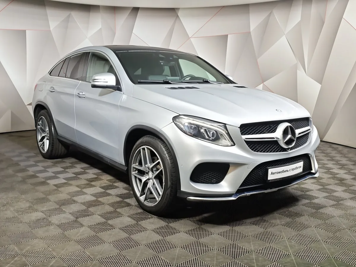 Mercedes-Benz GLE Купе 350 d 4MATIC 9G-TRONIC (249 л.с.) Особая серия Серебристый в АВИЛОН. Слайд №3