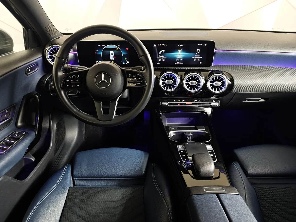 Mercedes-Benz A-Класс A 200 7G-DCT (150 л.с.) Style Серый в АВИЛОН. Слайд №18