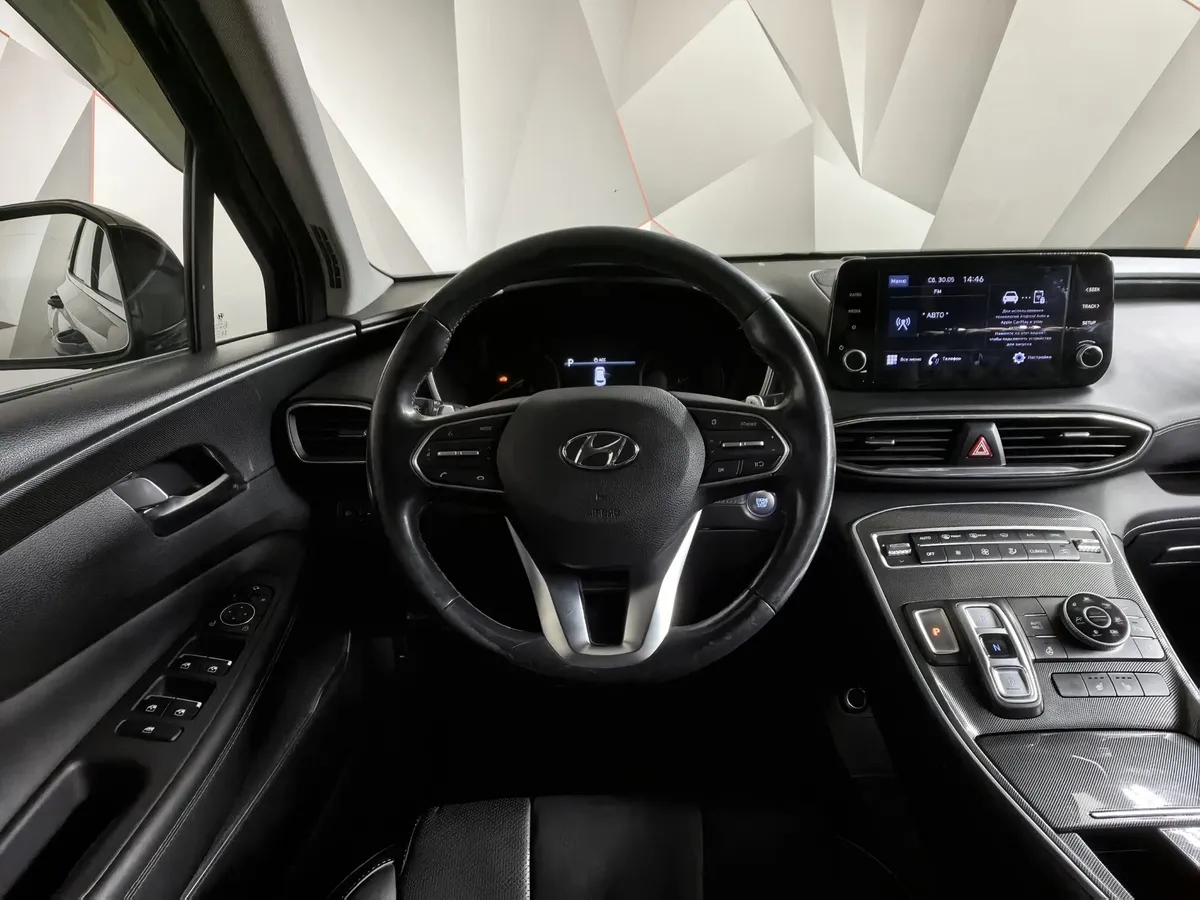 Hyundai Santa Fe 2.2 CRDi AWD 8AT (200 л.с.) Lifestyle Черный в АВИЛОН. Слайд №20