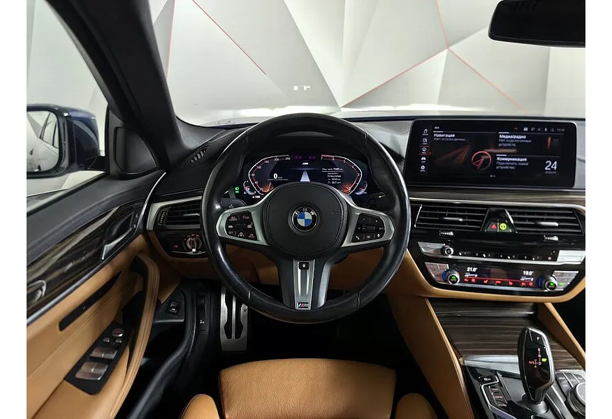 BMW 5 серия 520i Steptronic (184 л.с.) Синий в АВИЛОН. Слайд №15