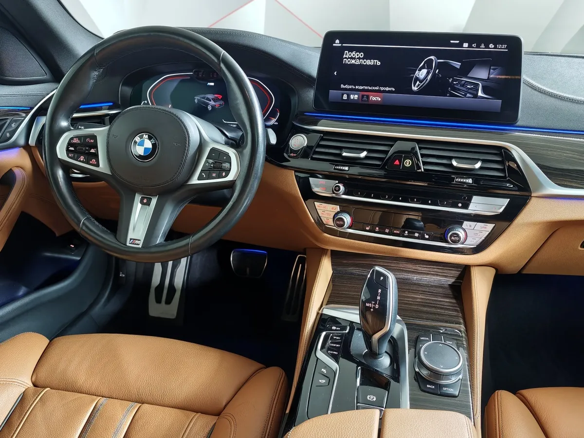 BMW 5 серия 520i Steptronic (184 л.с.) Base (Локальная сборка) Синий в АВИЛОН. Слайд №14