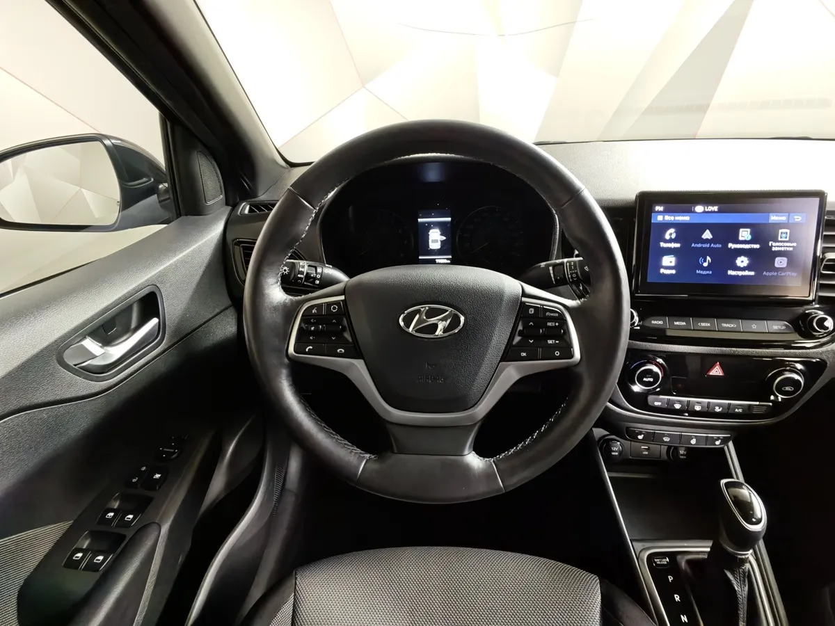Hyundai Solaris 1.6 AT (123 л.с.) Elegance Черный в АВИЛОН. Слайд №20