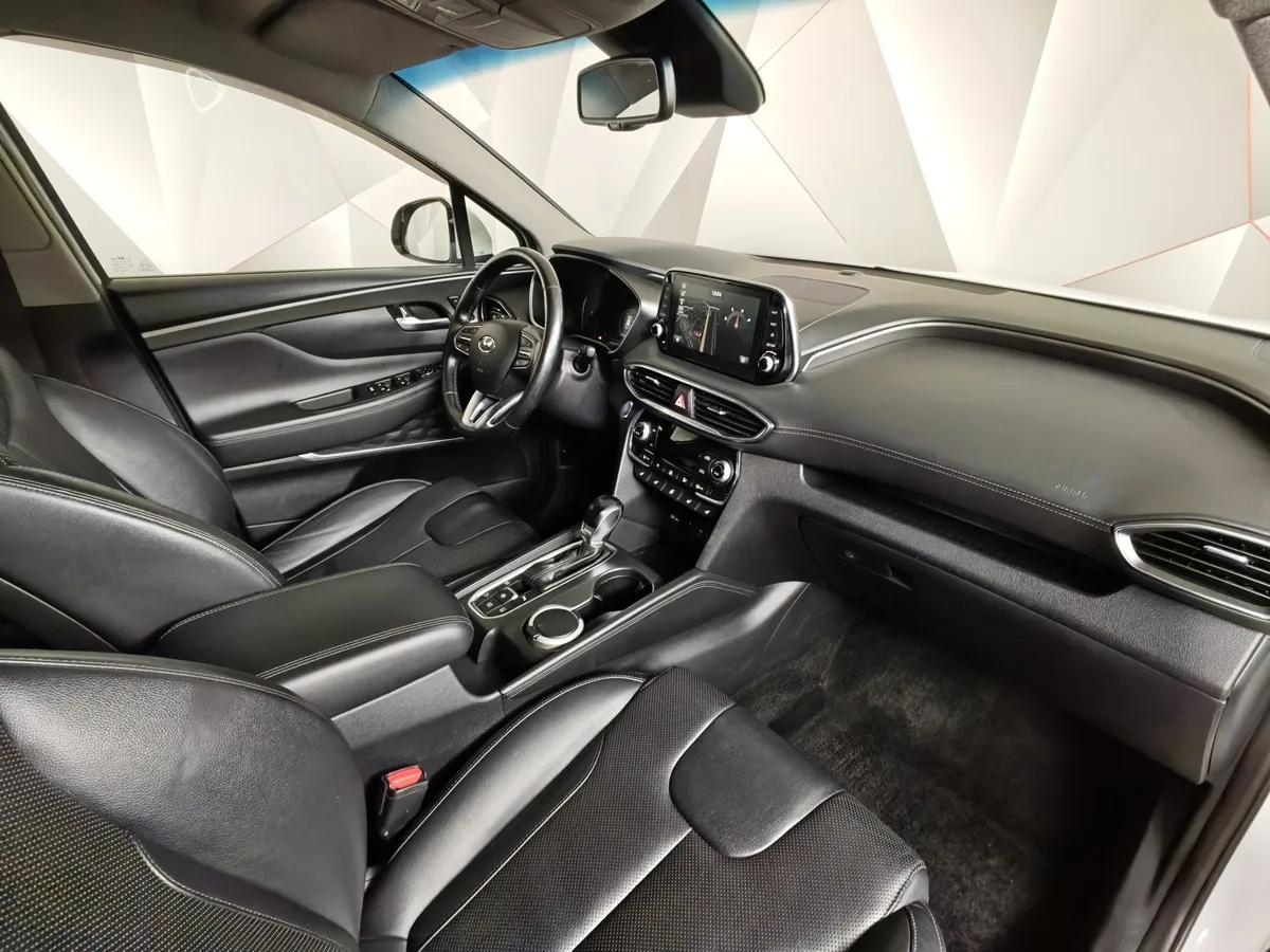 Hyundai Santa Fe 2.4 (188 л.с.) - 6AT Premier Белый в АВИЛОН. Слайд №13