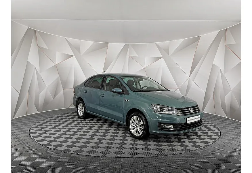 Volkswagen Polo 1.6 MPI AT (110 л.с.) Highline Синий в АВИЛОН. Слайд №3