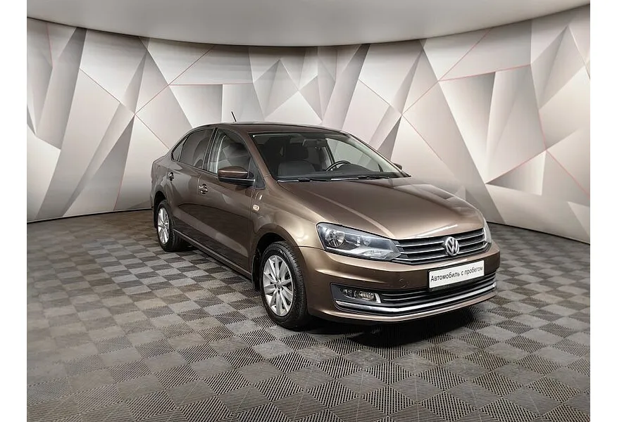 Volkswagen Polo 1.6 MPI AT (110 л.с.) Highline Коричневый в АВИЛОН. Слайд №3