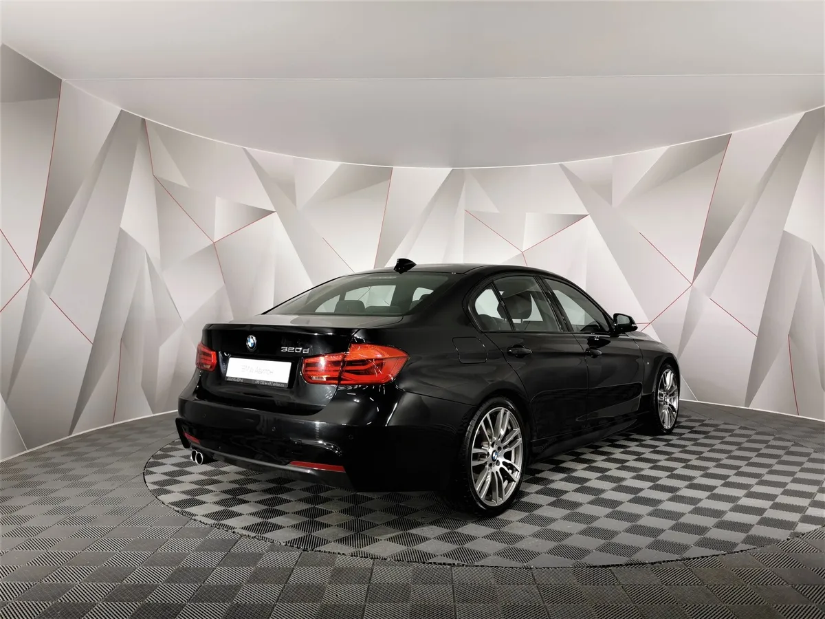 BMW 3 серия 320d AT (190 л.с.) Черный в АВИЛОН. Слайд №2