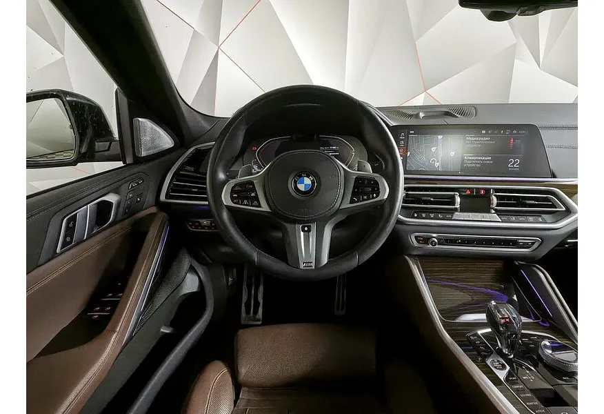 BMW X6 xDrive40d (340 л.с.) M Sport Pro Синий в АВИЛОН. Слайд №15