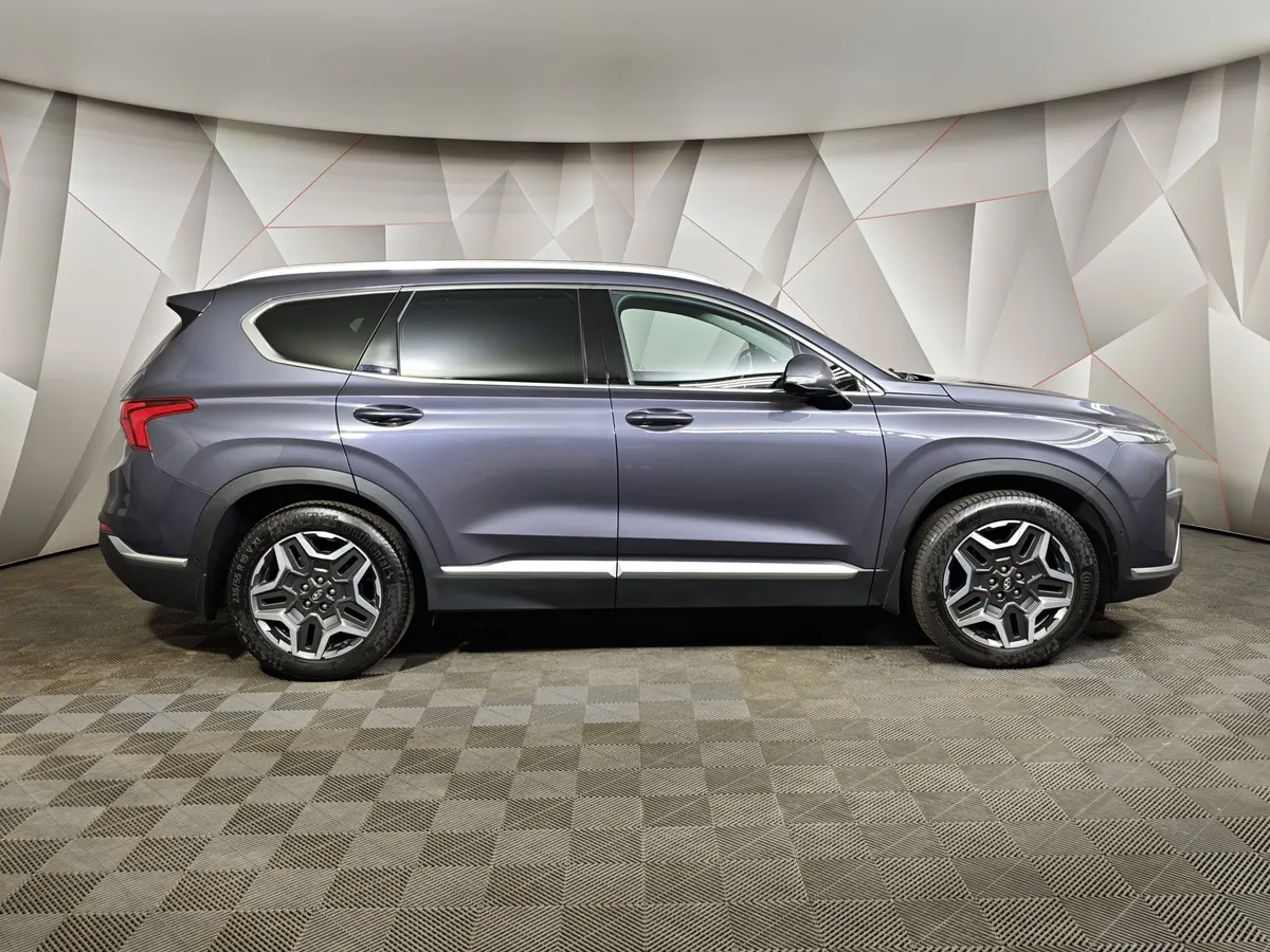 Hyundai Santa Fe 2.2 CRDi AWD 8AT (200 л.с.) High-Tech Синий в АВИЛОН. Слайд №6