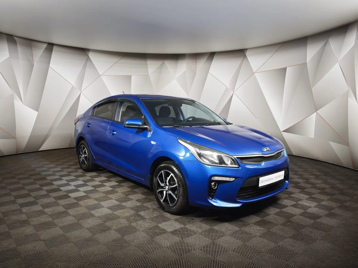 Kia Rio 1.6 AT (123 л.с.) Luxe Синий в АВИЛОН. Слайд №3