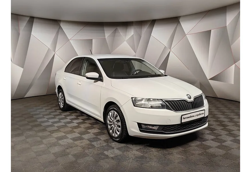 Skoda Rapid 1.6 AT (110 л.с.) Active Белый в АВИЛОН. Слайд №3