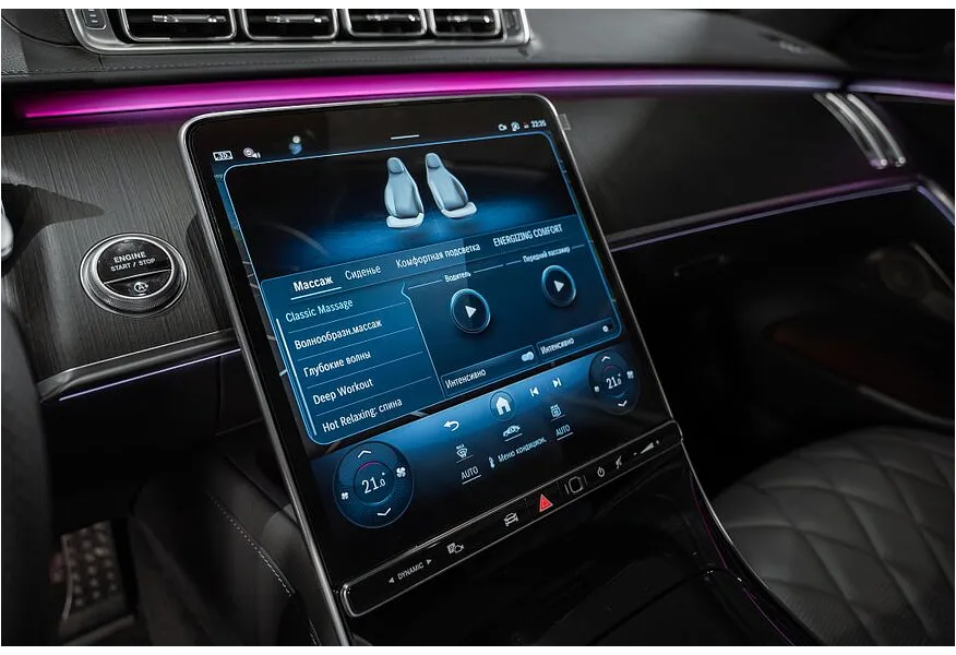 Mercedes-Benz S-Класс S 450 d 9G-TRONIC 4MATIC (330 л.с.) Черный в АВИЛОН. Слайд №11