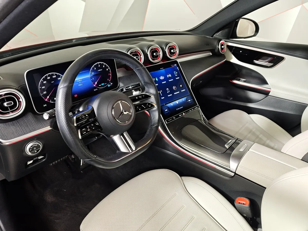 Mercedes-Benz C-Класс C 200 4MATIC (197 л.с.) Sport Красный в АВИЛОН. Слайд №19