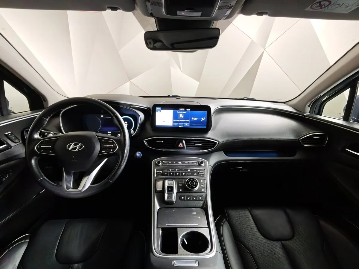Hyundai Santa Fe 3.5 AWD 8AT (249 л.с.) High-Tech Exclusive (7 мест) Синий в АВИЛОН. Слайд №13