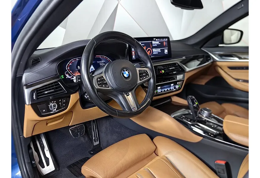 BMW 5 серия 520i Steptronic (184 л.с.) Синий в АВИЛОН. Слайд №12