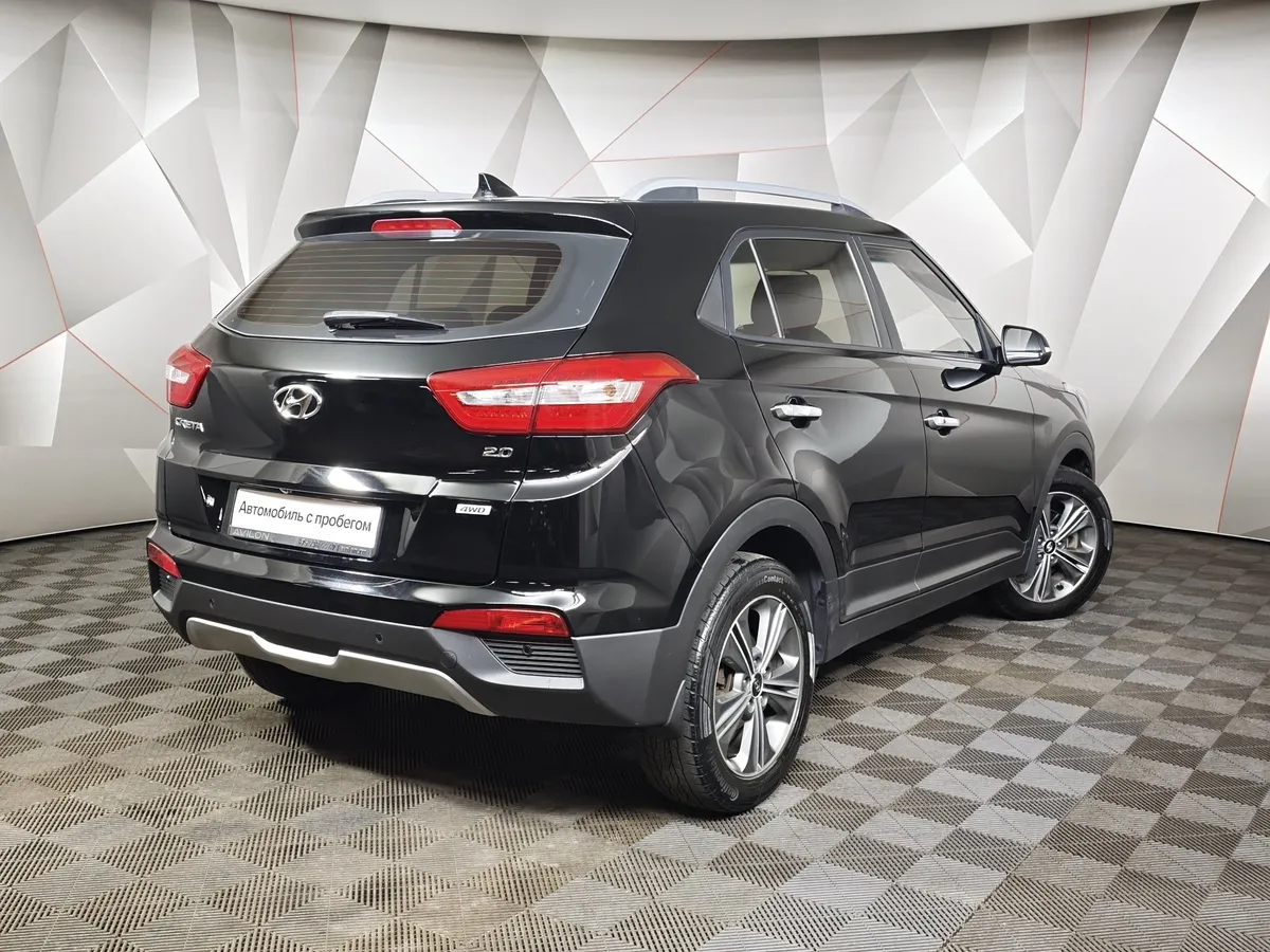 Hyundai Creta 2.0 AT AWD (149 л.с.) Travel Черный в АВИЛОН. Слайд №2
