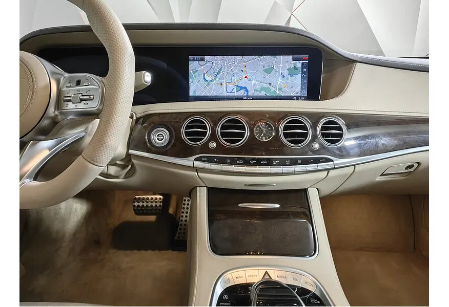Mercedes-Benz S-Класс S 63 AMG 9G-Tronic 4Matic+ длинная база (612 л.с.) Черный в АВИЛОН. Слайд №15