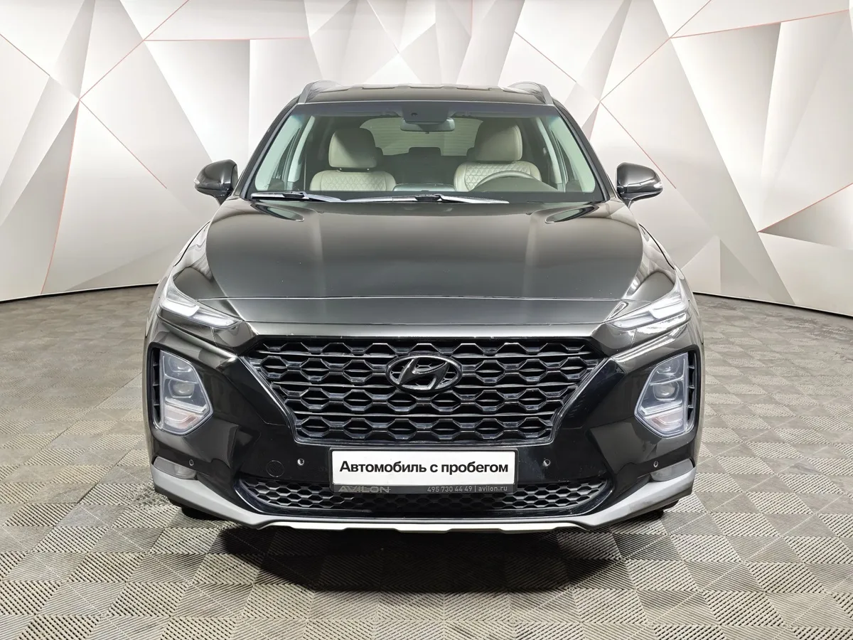 Hyundai Santa Fe 2.2 (200 л.с.) CRDi - 8AT Lifestyle Черный в АВИЛОН. Слайд №7