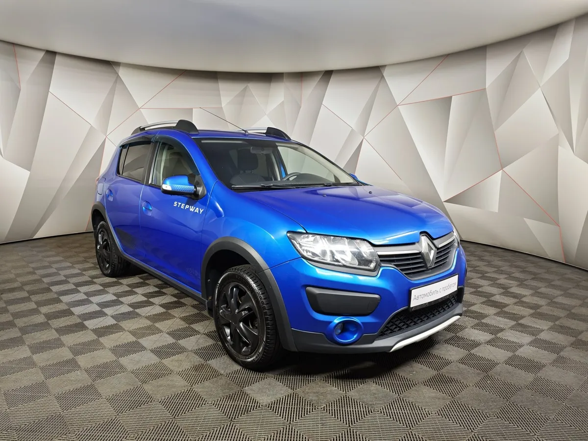 Renault Sandero 1.6 AT (103 л.с.) Stepway Синий в АВИЛОН. Слайд №3