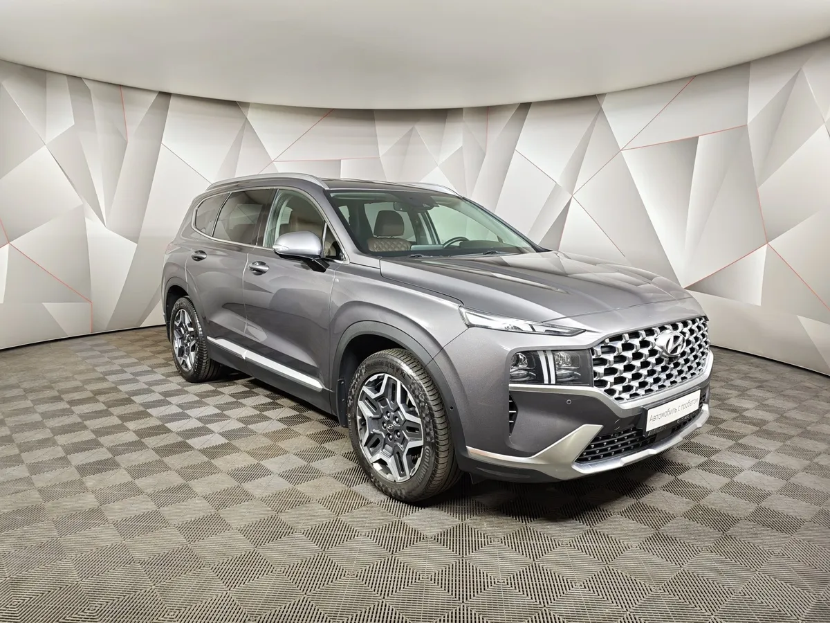 Hyundai Santa Fe 2.2 CRDi AWD 8AT (200 л.с.) High-Tech Серый в АВИЛОН. Слайд №3