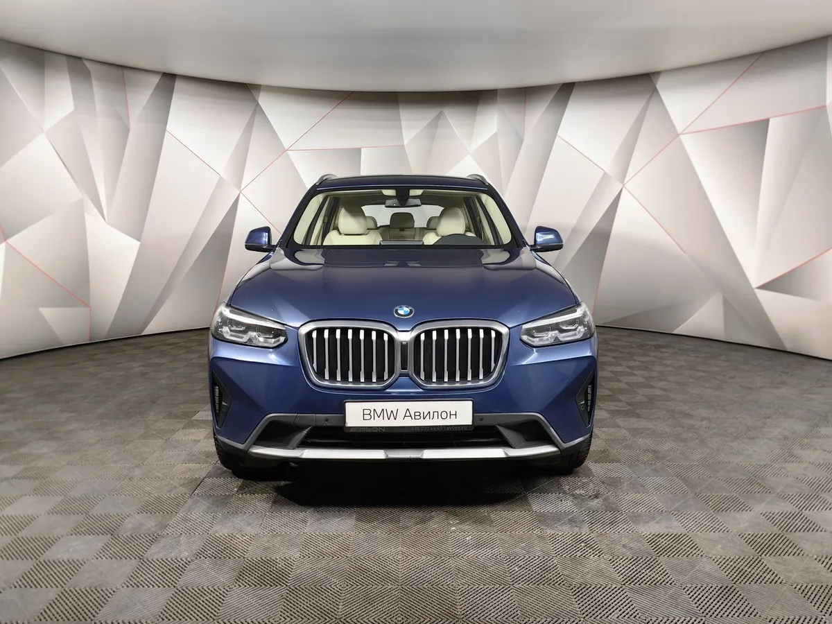 BMW X3 xDrive20d AT (190 л.с.) Lifestyle Синий в АВИЛОН. Слайд №3